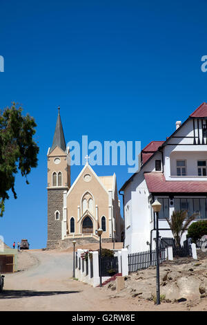 Felsenkirche - "Rock Church' in Lüderitz, Namibia Stockfoto