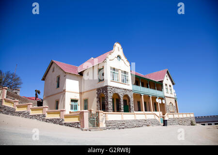 Großes Haus in Kirch Straße Fläche von Lüderitz in Namibia Stockfoto