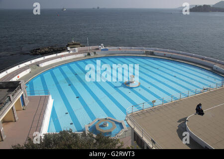 Tinside Strandbad am Plymouth Hoe devon England Stockfoto