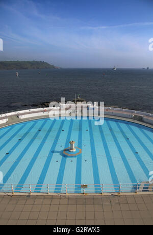 Tinside Strandbad am Plymouth Hoe devon England Stockfoto