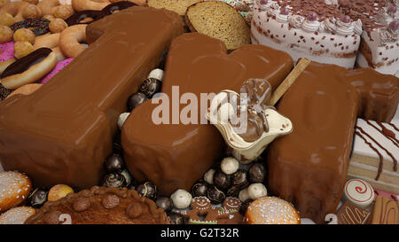 1 Jahr alles Gute zum Geburtstag Stockfoto