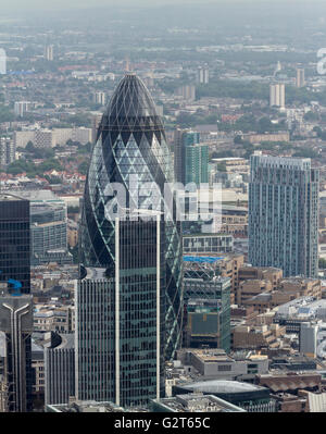 The Gherkin in the City of London, London, Großbritannien Stockfoto