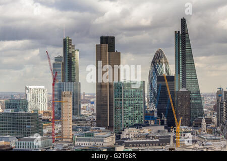 Skyline der City of London, London, Großbritannien Stockfoto