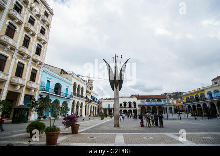 Traditionellen Viertel von La Habana Vieja. La Habana, Kuba, Caribbean Stockfoto