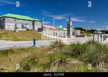 Die Liberation Monument in East Falkland-Inseln, Stanley, Falkland-Inseln, Britische überseegegend. Stockfoto