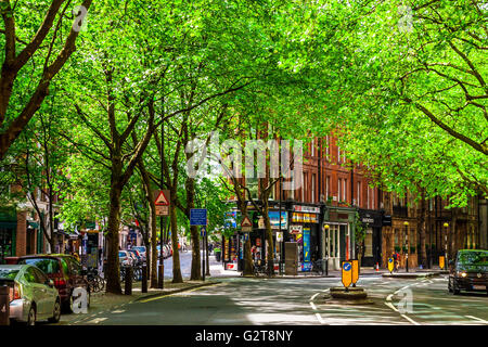 Straßen im Stadtteil Soho in London, Großbritannien Stockfoto