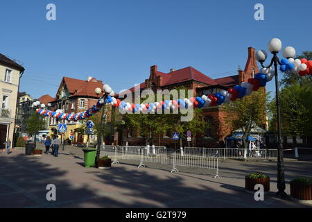 Selenogradsk (ehemals Cranz) ist immer noch eines der beliebtesten Badeort Städte der Ostsee in Russland Stockfoto