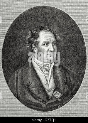 Maximilian ich (1756-1825). König von Bayern. Gravur in Universalgeschichte, 1885. Stockfoto