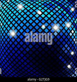 Dunkel blaue Mosaik Stock Vektor
