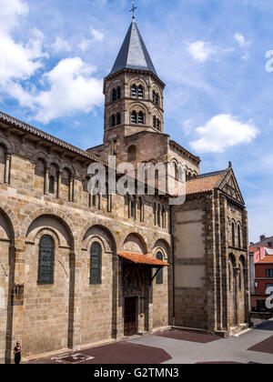 Notre Dame du Port, romanische Kirche, Puy de Dome, Auvergne, Clermont-Ferrand, Frankreich Stockfoto