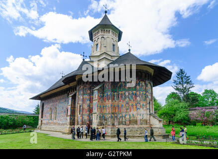 Kloster Moldovita; Kirche, Buna Vestire ("Maria Verkündigung"), Rumänien, Moldau, Moldawien, Moldau Karpaten, Moldovita Stockfoto