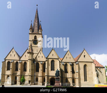 Evangelische Pfarrkirche, Rumänien, Siebenbürgen, Transsilvanien, Siebenbürgen (Transsilvanien), Sibiu (Hermannstadt) Stockfoto