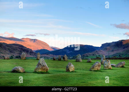 Castlerigg Stone Circle, Keswick, Cumbria, Lake District, England, Vereinigtes Königreich Stockfoto