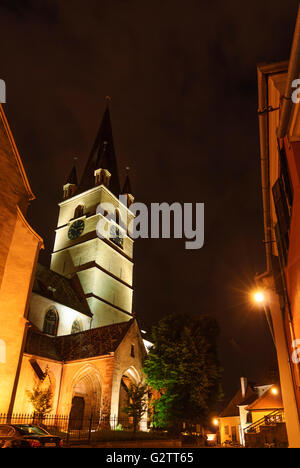 Evangelische Pfarrkirche, Rumänien, Siebenbürgen, Transsilvanien, Siebenbürgen (Transsilvanien), Sibiu (Hermannstadt) Stockfoto