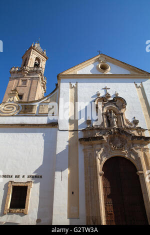 Spanien, Andalusien, Cordoba, Spanien, Cordoba, äußere der Kirche San Andrés. Stockfoto