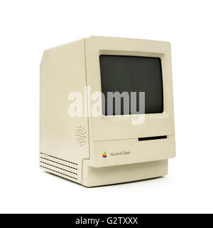 Vintage (1990) Apple Macintosh Classic M0420 Computer. Stockfoto