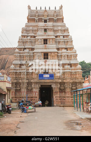 Vishnu-Tempel in Thirumayam. Stockfoto