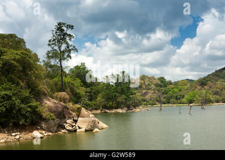 Sri Lanka, Uva Provinz Moneragala, Buduruwagala Stausee, Stausee Wasserversorgung Stockfoto