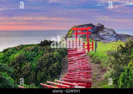 Motonosumi Inari-Schrein in der Präfektur Yamaguchi, Japan. Stockfoto