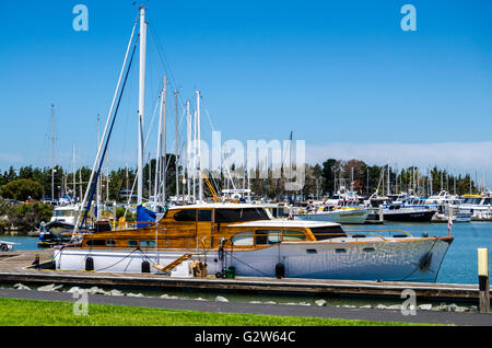 Die Emeryville California Marina Bootshafen Stockfoto