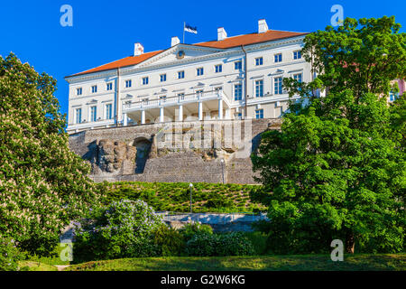 Estnische Regierung Gebäude (Stenbock House) auf dem Domberg Hügel in Altstadt Tallinn, Estland. Stockfoto