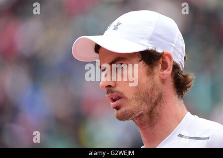 Paris, Frankreich. 4. Juni 2016. Roland Garros, Paris, France, French Open Tennis Championships, 13. Tag. Andy Murray (GBR) schlägt Stan Warinka in 4 Sätzen um den letzten Kredit: Action Plus Sport Bilder/Alamy Live News Stockfoto