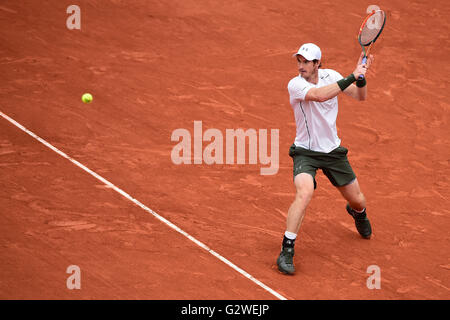 Paris, Frankreich. 4. Juni 2016. Roland Garros, Paris, France, French Open Tennis Championships, 13. Tag. Andy Murray (GBR) schlägt Stan Warinka in 4 Sätzen um den letzten Kredit: Action Plus Sport Bilder/Alamy Live News Stockfoto