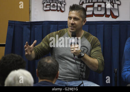 Washington, District Of Columbia, USA. 4. Juni 2016. Ray Park, der Darsteller von Darth Maul in Star Wars Episode hielt ich anlässlich der Star Wars-Panel an Awesome Con 2016 in Washington, DC. Bildnachweis: Evan Golub/ZUMA Draht/Alamy Live-Nachrichten Stockfoto