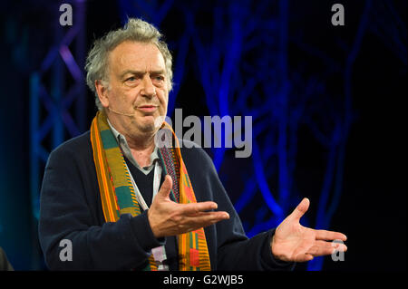 Hay-Festival 4. Juni 2016. Regisseur Stephen Frears sprechen auf der Bühne Hay Festival 2016 sprechen über den Film machte er über Muhammad Ali "Muhammad Alis größten Fight". Bildnachweis: Jeff Morgan/Alamy Live-Nachrichten Stockfoto