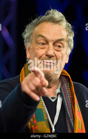 Hay-Festival 4. Juni 2016. Regisseur Stephen Frears sprechen auf der Bühne Hay Festival 2016 sprechen über den Film machte er über Muhammad Ali "Muhammad Alis größten Fight". Bildnachweis: Jeff Morgan/Alamy Live-Nachrichten Stockfoto