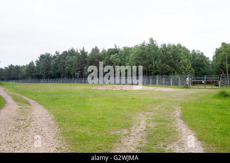 Royal Logistik Corp Deepcut Kaserne Umzäunung Stockfoto