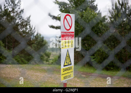 Royal Logistik Corp Deepcut Kaserne Umzäunung Stockfoto