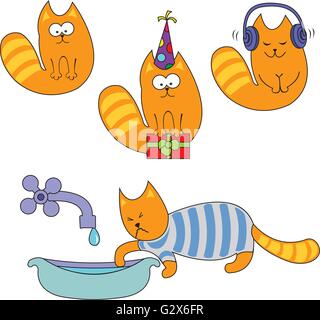 Katzen-set Stock Vektor