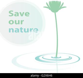 Speichern Sie unsere Natur Stock Vektor