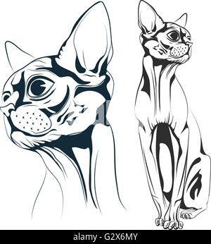 Katze-Vektor Stock Vektor