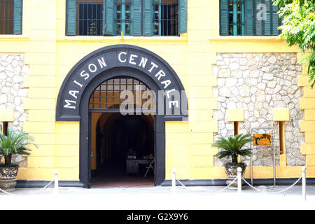 Maison Centrale in Hanoi, beherbergte auch bekannt als Gefängnis Hoa Lo und "Hanoi Hilton" vietnamesische revolutionäre amerikanische Kriegsgefangene Stockfoto