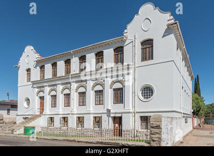 CRADOCK, Südafrika - 19. Februar 2016: Die Halle der niederländischen reformierten Mutterkirche in Cradock wurde 1912 eingeweiht Stockfoto