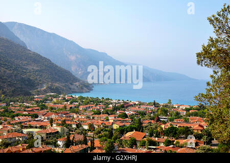 Blick auf die Lagune von Ölüdeniz in der Türkei Stockfoto