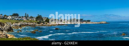 Panoramaansicht der Monterey bay Stockfoto