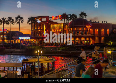 Hard Rock Cafe bei City Walk in Universal Studios in Orlando, Florida Stockfoto