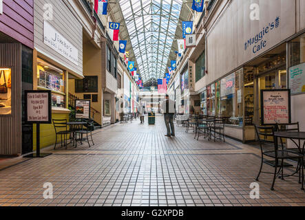 Das historische Arcade Shopping-Center in der Innenstadt von Nashville, Tennessee Stockfoto