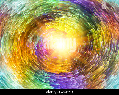 Farbe Explosion Serie. Zusammensetzung der bunten Streifen zum Thema Design, Kunst und Phantasie Stockfoto