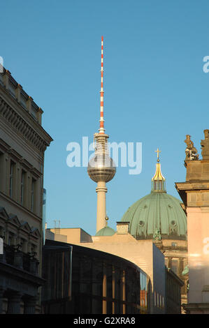 Fernsehturm am Alexander Platz in Berlin-Deutschland Stockfoto