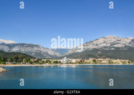 Reisen, Landschaft, Natur, schönes Wort, Türkei, Kemer, Bootsfahrt, erstaunlich, am Meer, Panorama, Mittelmeerküste, Stockfoto