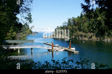 Brentwood Bay, Tod Inlet Butchart Gardens, Victoria, Britisch-Kolumbien Stockfoto