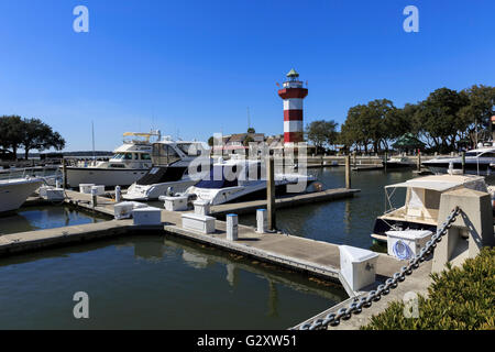 Hafenstadt, Hilton Head Island, South Carolina Stockfoto