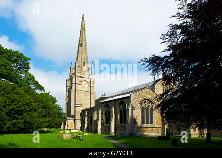 Pfarrkirche Spalding, Lincolnshire, gewidmet von Str. Mary und Str. Nicholas, England UK Stockfoto