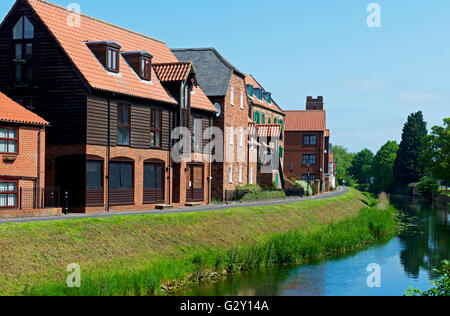 Der Fluss Welland in Spalding, Lincolnshire, England UK Stockfoto