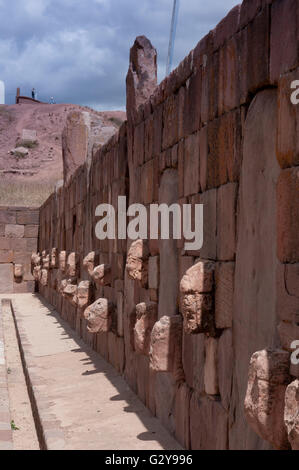 Tiwanaku, präkolumbische archäologische Stätte Stockfoto