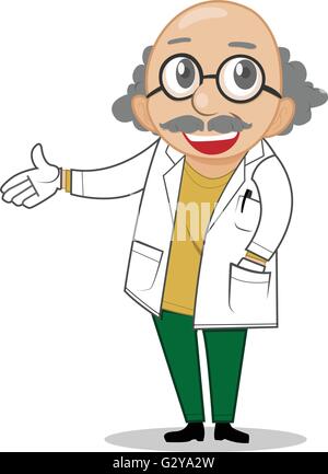 Professor cartoon Stock Vektor